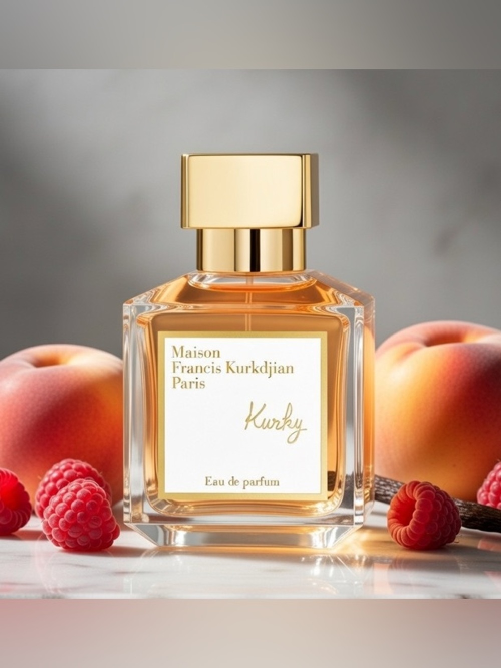 Maison Francis Kurkdjian Kurky Amber-Gold Perfume Bottle